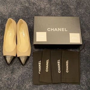 CHANEL Lambskin Pumps Size 42